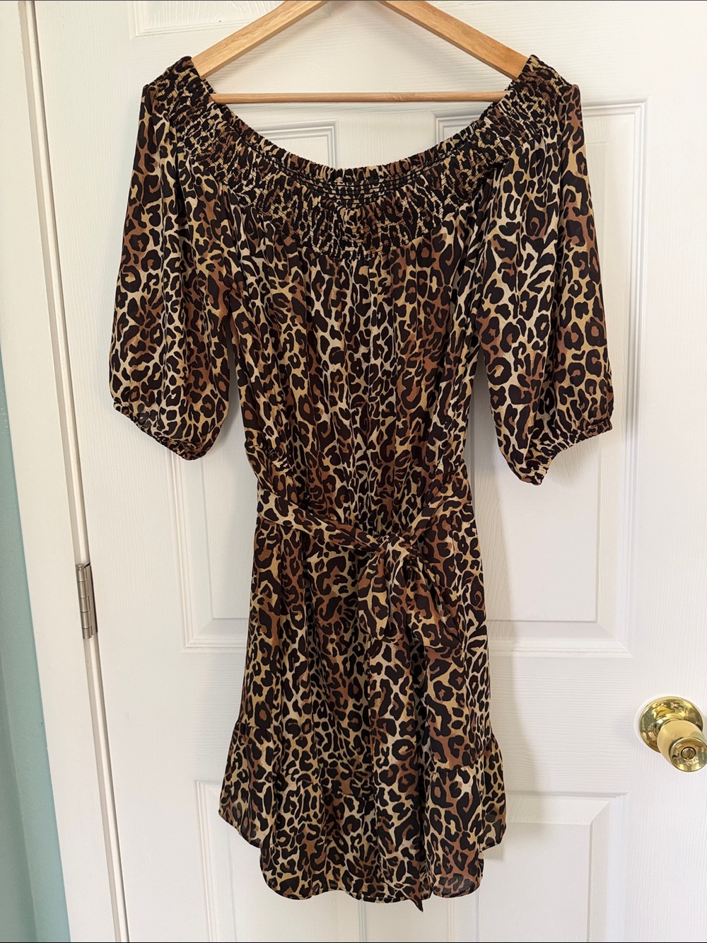 Lilly Pulitzer leopard print skirted romper